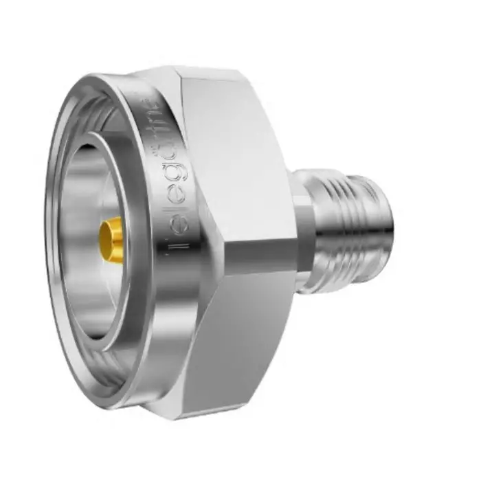 Telegartner Straight 50 Ω Coaxial Adapter 7/16 Plug to 2.2-5 Socket 0 to 6 GHz, 100024514