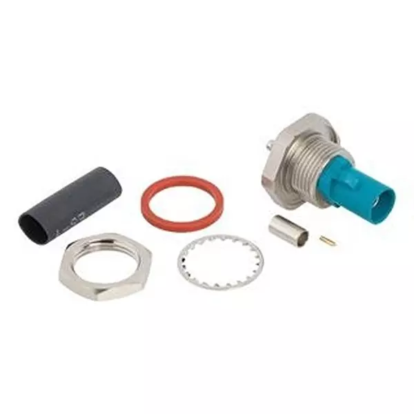 AMPHENOL RF RF Coaxial Connector, FAKRA, BLKHD PLUG, 50 OHM, 2FA1-NZSP-C30E2.
