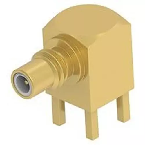 TE CONNECTIVITY RF Coaxial Connector, SMC R/A JACK, 50 OHM, PCB, 2477168-1.