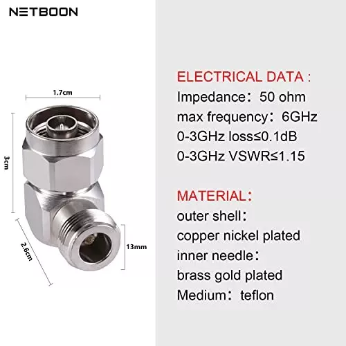 netboon-right-angle-90-coaxial-connector-n-type-right-angle-nickel-plated-brass-50-ohm-for-rf-communication-ntyperaadapter-m-f-1