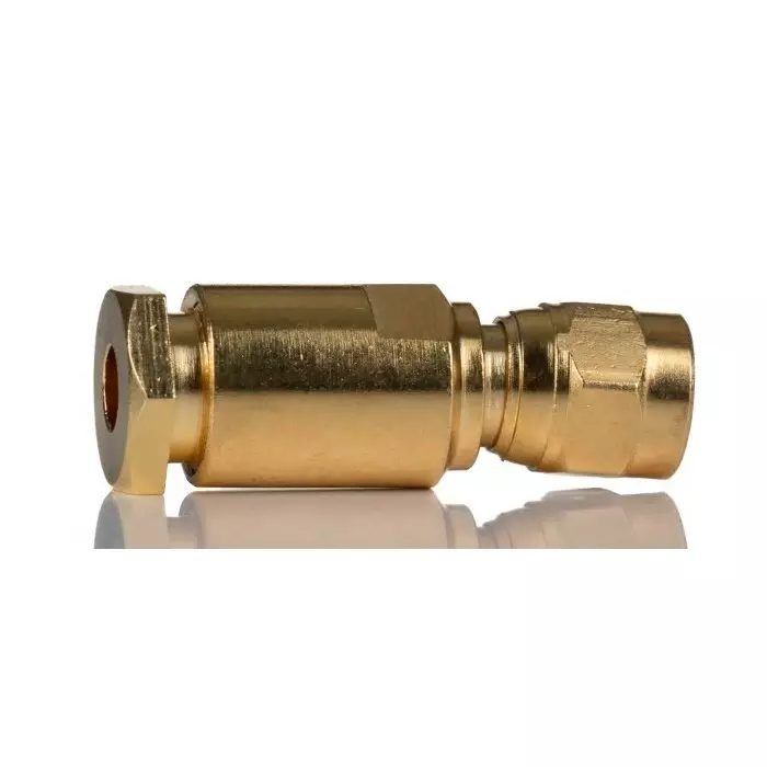 RS Pro Plug Cable Mount SMC Connector, 50 Ω, Clamp Termination, Straight Body