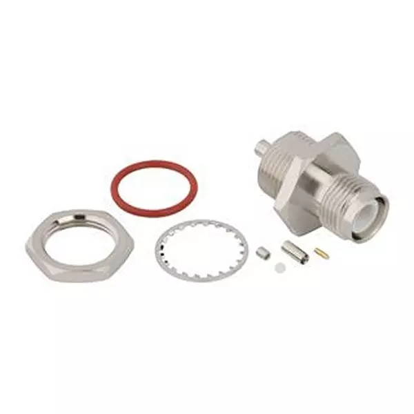 AMPHENOL RF RF Coaxial Connector, TNC RP, BLKHD JACK, 50 OHM, 031-6976.