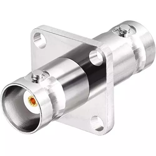 netboon-rf-panel-mount-adapter-with-bnc-female-to-bnc-female-4-hole-flange-straight-type-nickel-plated-brass-chrome-bnc-f-bnc-f-4-h-adp-2-pack-of-2
