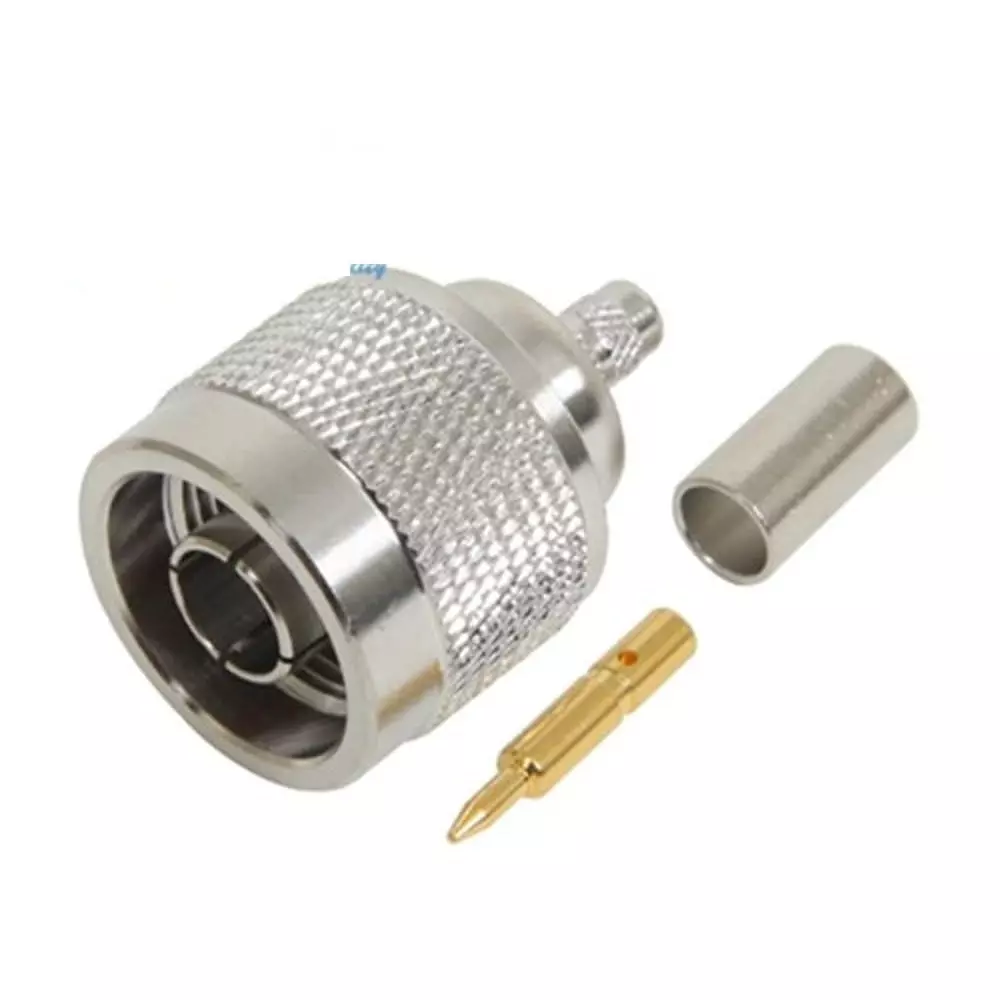 GENERIC N-Male Crimp Connector with Ferrule & Pin for RG-58/RG-142 Cable, RC085-1