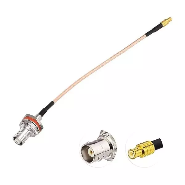 NBR RF Coaxial Cable Assembly 15 cm Cable Length 50 Ohms RG-316 Low Loss Coaxial Cable, CA0121