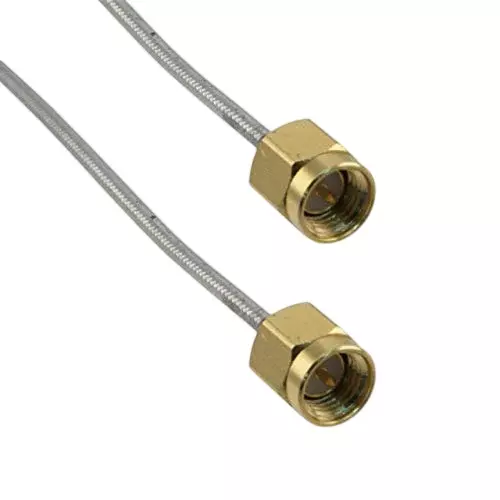 NBR RF Cable Assembly 15 cm (6 Inch) Cable Length 50 Ohms .086 RF Cable, CA0052