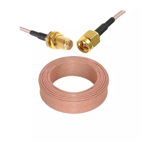 NBR RF Coaxial Antenna Extension Cable SMA Male to SMA Female 9 m Cable Length 50 Ohm Impedance, CA0284