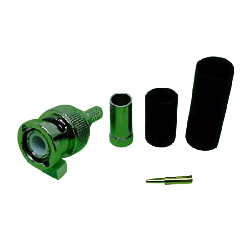 NIHON ELEPARTS Coaxial Connector Plug DC to 6 GHz or more Frequency Nickel Surface Treatment, BNC-PSB-3D