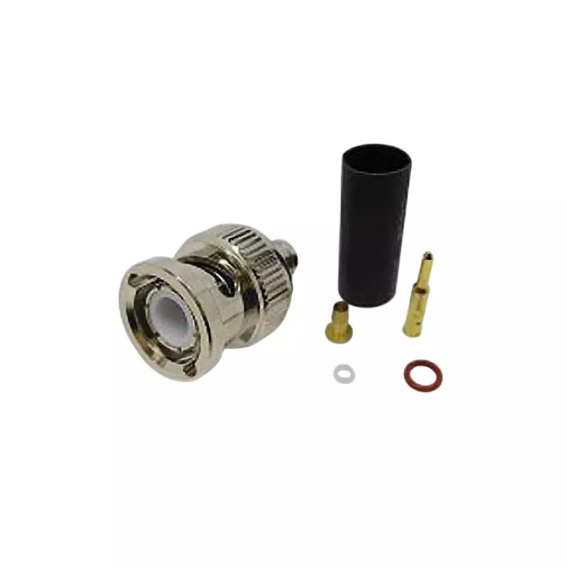 NIHON ELEPARTS Coaxial Connector Plug DC to 6 GHz or more Frequency Nickel Surface Treatment, BNC-PSB-1.5D