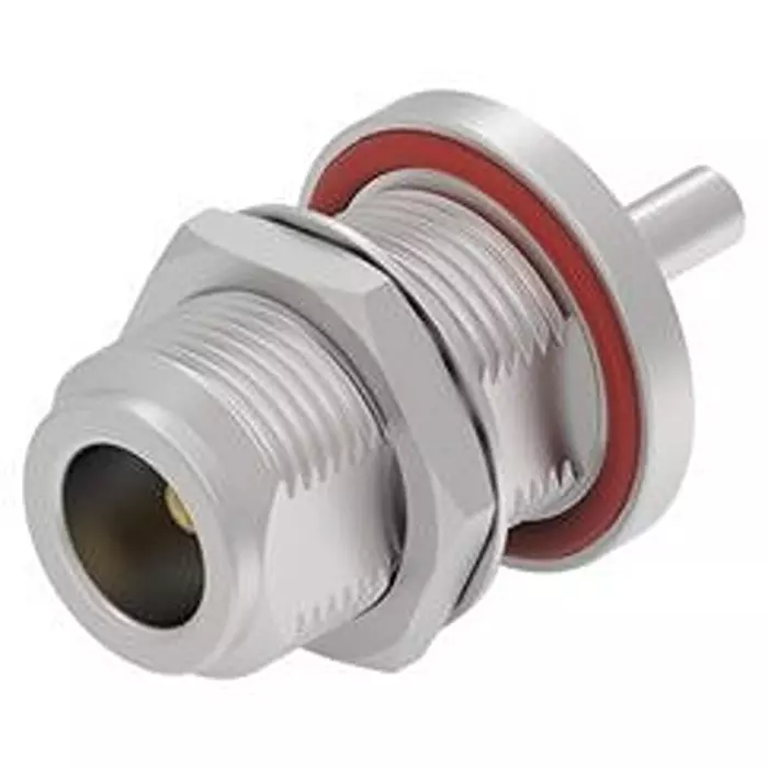 TE CONNECTIVITY RF Coaxial Connector, N BLKHD JACK, 50 OHM/PANEL, 2504637-1.