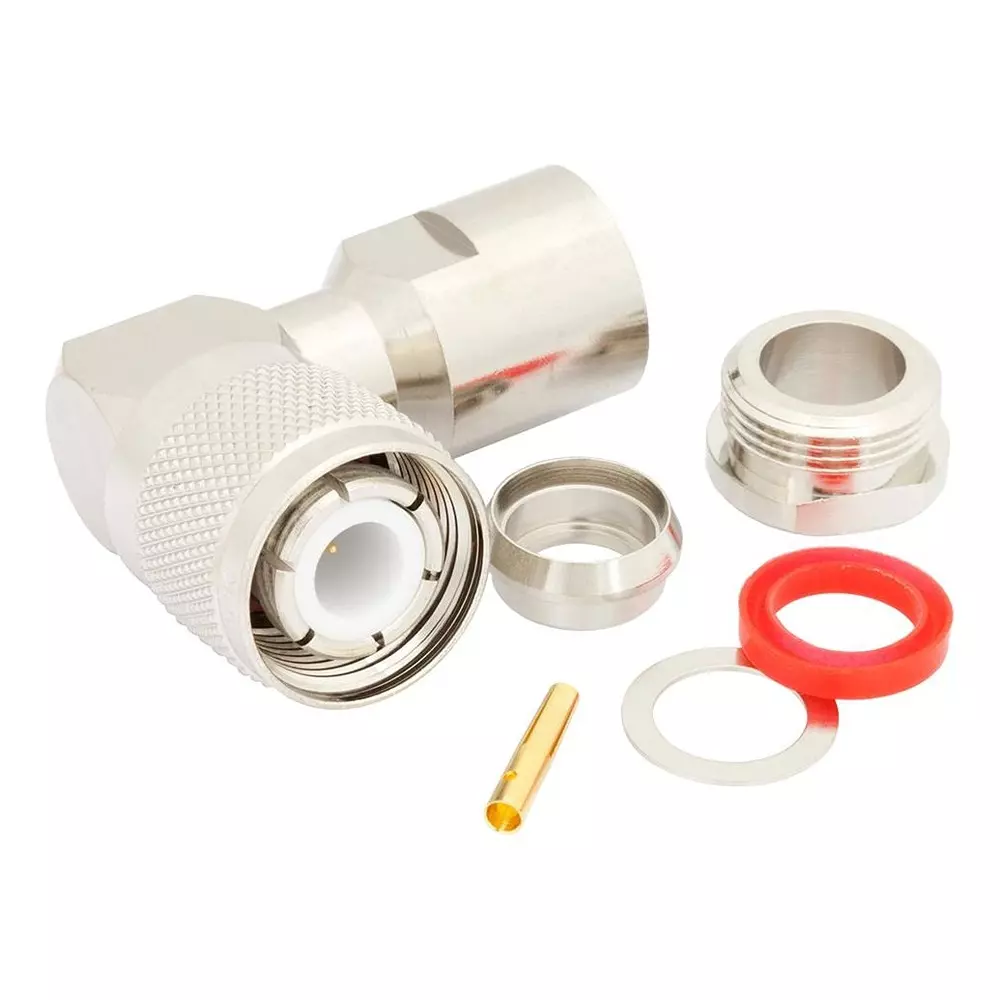 FAIRVIEW MICROWAVE RF Coaxial Connector, R/A HN PLUG, 50 OHM, 3GHZ, FMCN1365