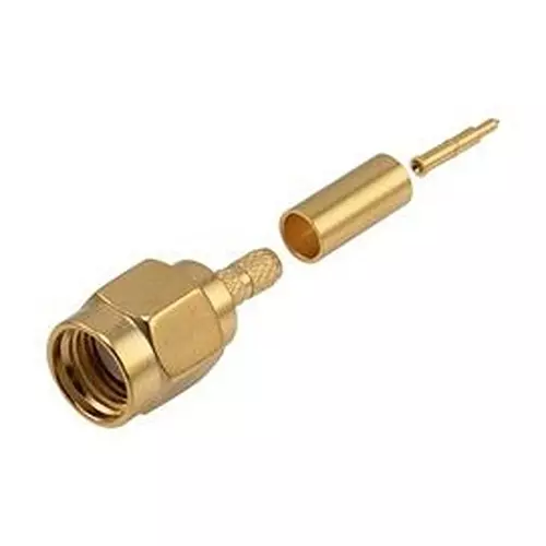L-COM RF Coaxial Connector, SMA PLUG, 50 OHM, CABLE, BAC03A-G