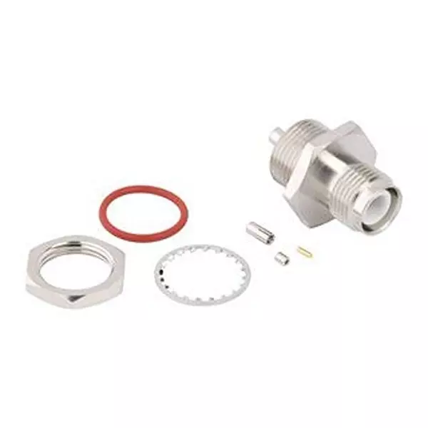 AMPHENOL RF RF Coaxial Connector, TNC RP, BLKHD JACK, 50 OHM, 031-6975.