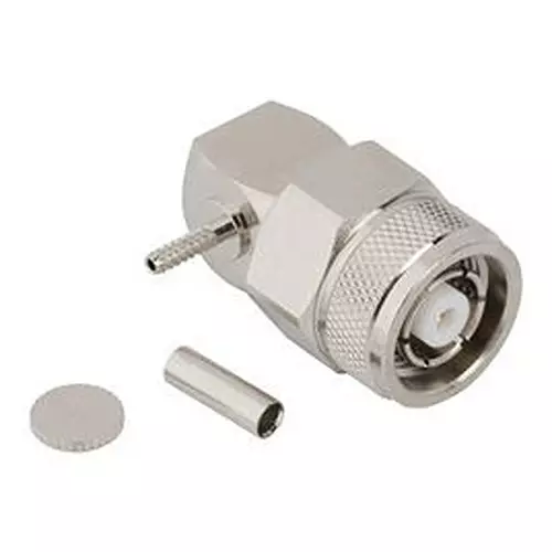 AMPHENOL RF RF Coaxial Connector, TNC RP, R/A PLUG, 50 OHM, 031-6985.