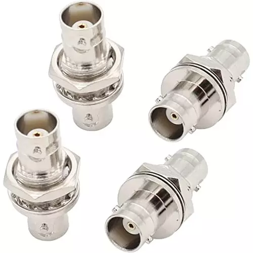 netboon-straight-coaxial-connector-bnc-female-to-bnc-female-nickel-plated-brass-50-ohm-for-rf-communication-bnc-f-bnc-f-bh-adp-5p-pack-of-5