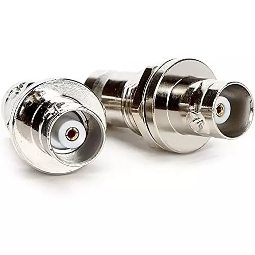 netboon-straight-coaxial-connector-bnc-female-to-bnc-female-nickel-plated-brass-50-ohm-for-rf-communication-bnc-f-bnc-f-bh-adp-5p-pack-of-5