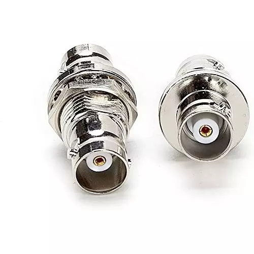 netboon-straight-coaxial-connector-bnc-female-to-bnc-female-nickel-plated-brass-50-ohm-for-rf-communication-bnc-f-bnc-f-bh-adp-5p-pack-of-5