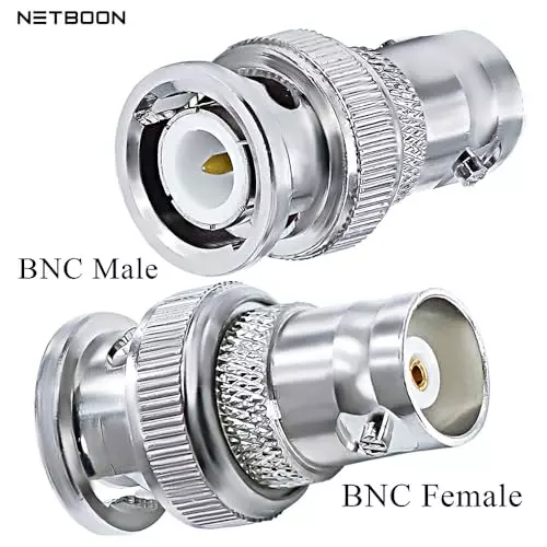 netboon-straight-coaxial-connector-bnc-male-to-bnc-female-nickel-plated-brass-50-ohm-for-rf-communication-bncm-f-adap-3-pack-of-3