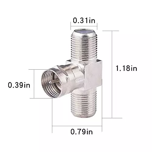 netboon-t-shape-3-way-coaxial-connector-f-type-male-to-dual-female-nickel-plated-brass-50-ohm-for-rf-communication-f-m-f-f-t-adp-3p-pack-of-3