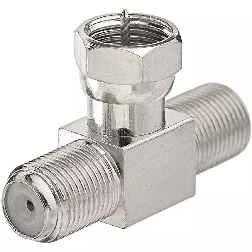 netboon-t-shape-3-way-coaxial-connector-f-type-male-to-dual-female-nickel-plated-brass-50-ohm-for-rf-communication-f-m-f-f-t-adp-3p-pack-of-3