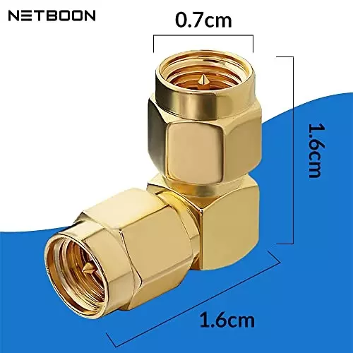 netboon-right-angle-90-coaxial-connector-right-angle-sma-male-to-male-nickel-plated-brass-50-ohm-for-rf-communication-sma-m-ra-sma-m-adp-1p