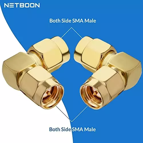 netboon-right-angle-90-coaxial-connector-right-angle-sma-male-to-male-nickel-plated-brass-50-ohm-for-rf-communication-sma-m-ra-sma-m-adp-1p