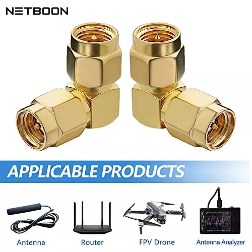 netboon-right-angle-90-coaxial-connector-right-angle-sma-male-to-male-nickel-plated-brass-50-ohm-for-rf-communication-sma-m-ra-sma-m-adp-1p
