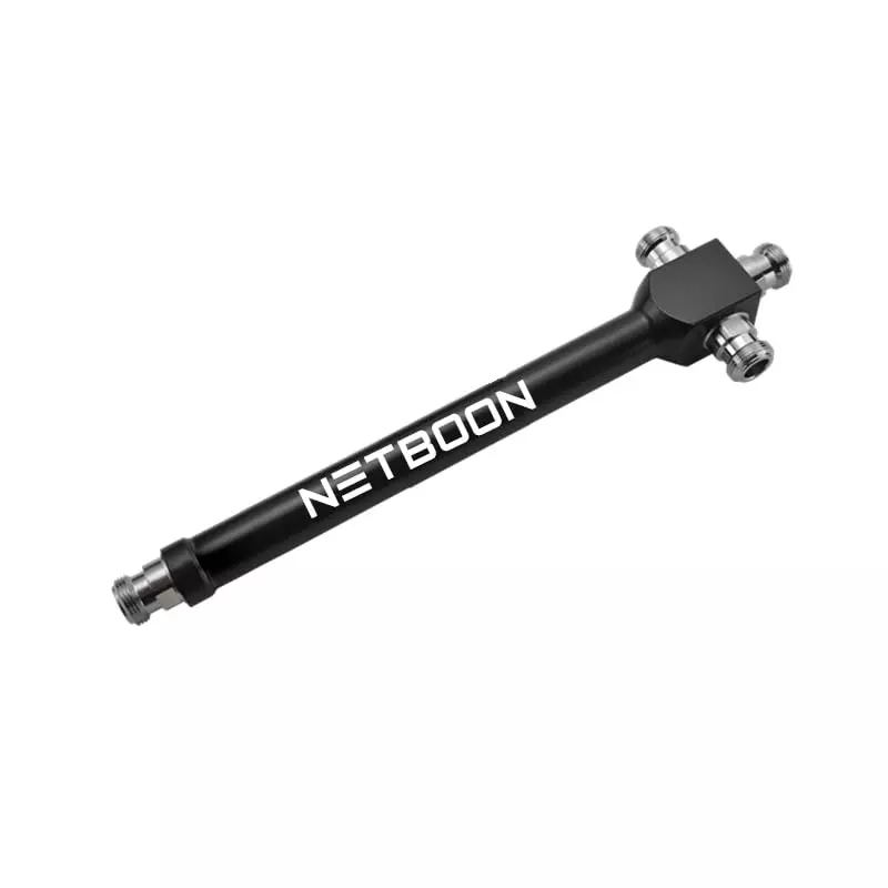 NETBOON 3 Way Coaxial Power Divider Splitter N-Female (All Ports) 50 Ohm Black, NEW-NB-3WAY_SPLITTER