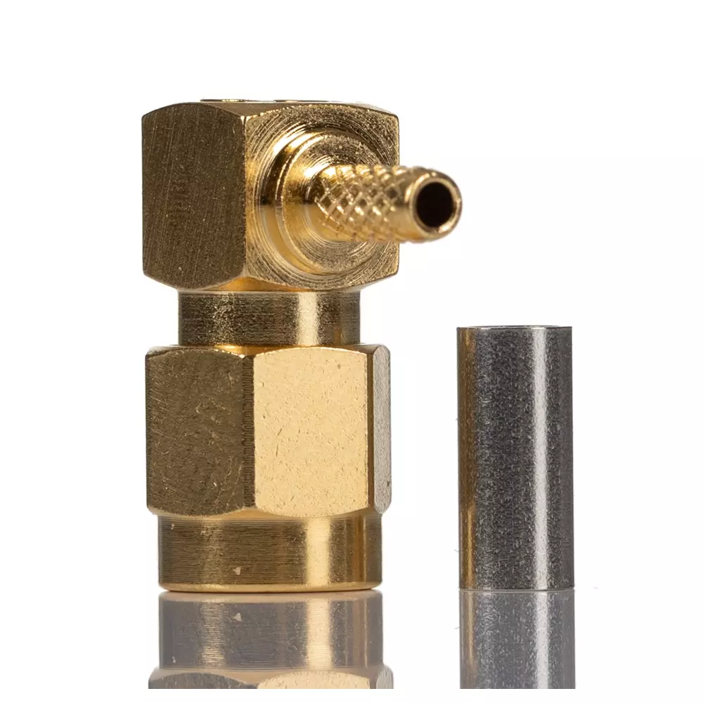 RS PRO Coaxial Connector Right Angle Male to Male 50 Ω Impedance 6 GHz, 2469416