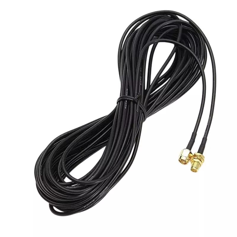 NBR RF Coaxial Jumper Cable Black SMA Male to SMA Female 10 m Cable Length, CA0085-3