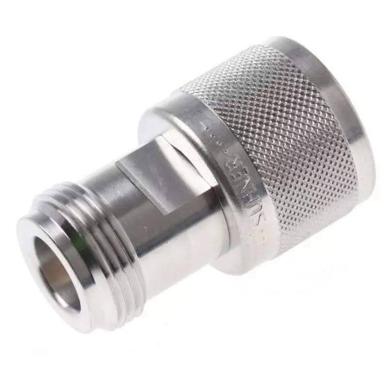 HUBER+SUHNER Coaxial Conversion Adapter 0-11 GHz Operating Frequency 50 Ω Impedance White copper, 33_TNC-N-Q50-4/133_NE