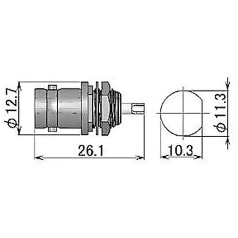 Yuetsu Seiki BNC Connector 50 Ω Impedance Female Male/Female 404-5057 Cord, 050-1416