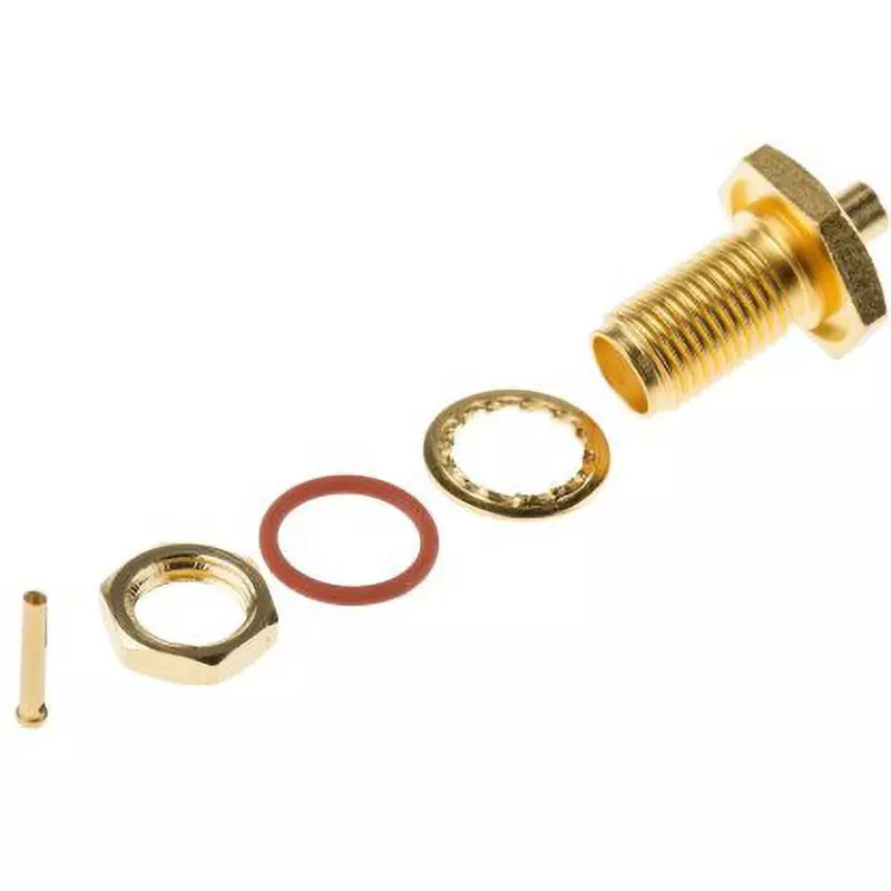 Telegartner SMA Connector 0-18 GHz Operating Frequency 50 Ω Impedance Yes Bulkhead, J01151A0061