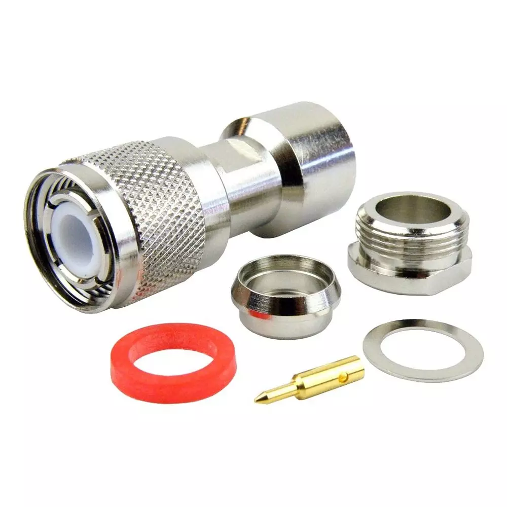 FAIRVIEW MICROWAVE RF Coaxial Connector, HN PLUG, 50 OHM, 6GHZ, SC4821.