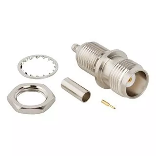 AMPHENOL RF RF Coaxial Connector, TNC, JACK, 50 OHM, CABLE, 122487