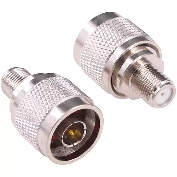 netboon-straight-coaxial-connector-n-type-male-to-f-type-female-nickel-plated-brass-50-ohm-for-rf-communication-n-m-to-f-f-adap-3-pack-of-5