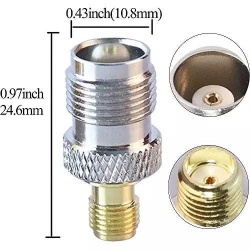 netboon-straight-coaxial-connector-tnc-female-to-sma-female-nickel-plated-brass-50-ohm-for-rf-communication-tnc-f-sma-f-adp-3p-pack-of-3