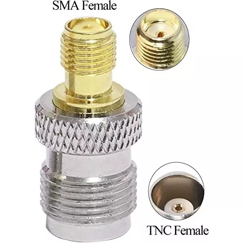 netboon-straight-coaxial-connector-tnc-female-to-sma-female-nickel-plated-brass-50-ohm-for-rf-communication-tnc-f-sma-f-adp-3p-pack-of-3