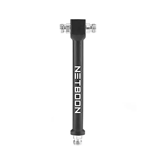 NETBOON 2 Way Coaxial Power Divider Splitter N-Female (All Ports) 50 Ohm Black, NEW-NB-2WAY_SPLITTER