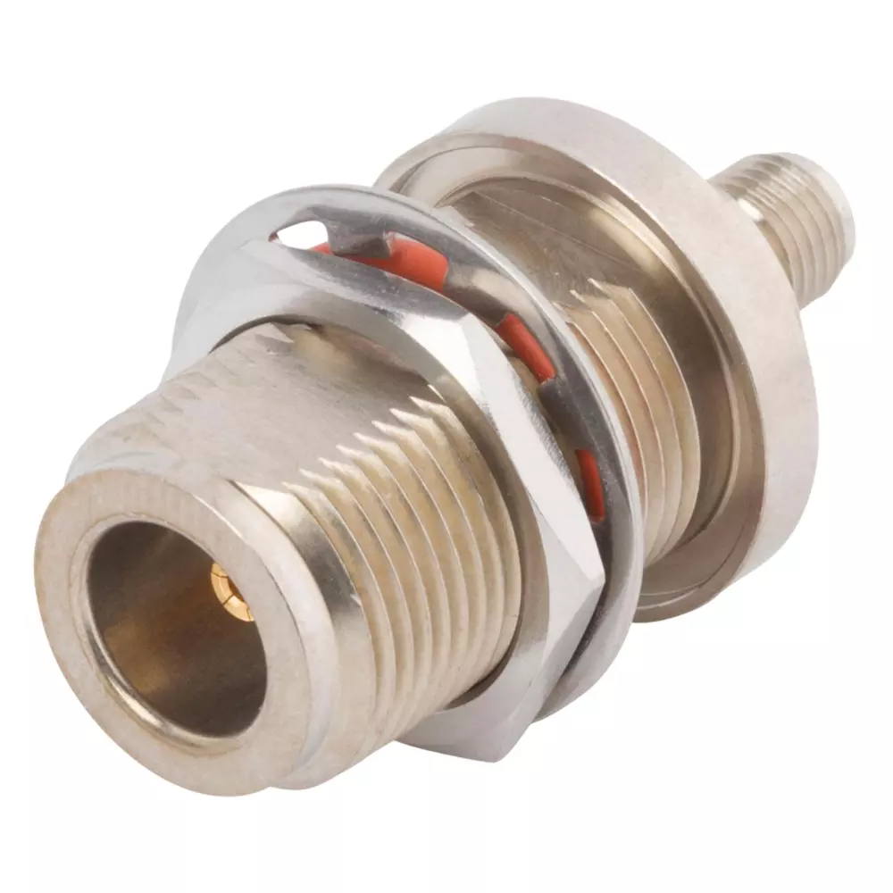 Amphenol RF/Coaxial Adapter 1000 VRMS 50 ohm Impedance Straight Bulkhead, SF1104-6007