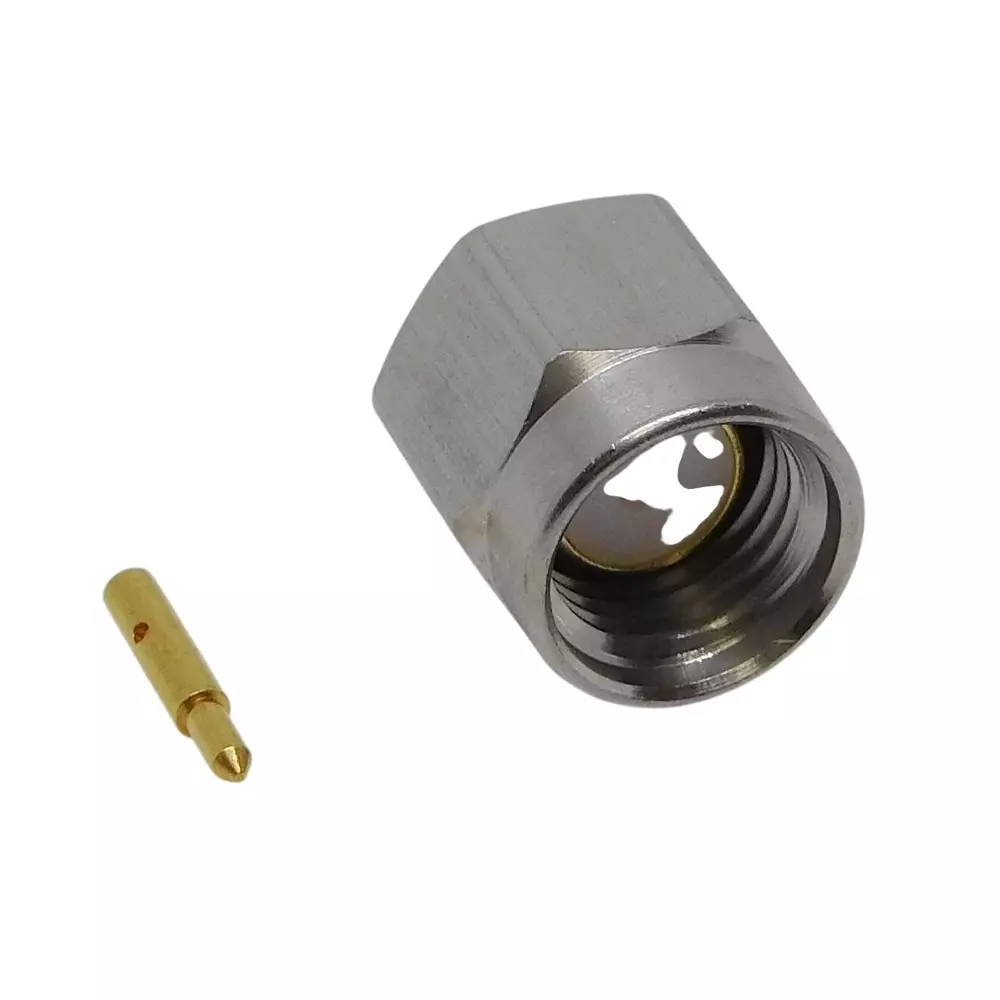 NIHON ELEPARTS Coaxial Connector Plug DC to 6 GHz or more Frequency Nickel Surface Treatment, SMA-PS-UT085