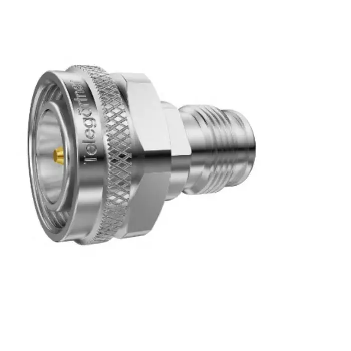 Telegartner Straight 50 Ω Coaxial Adapter 4.3-10 Plug to 2.2-5 Socket 0 to 6 GHz, J01443A0007