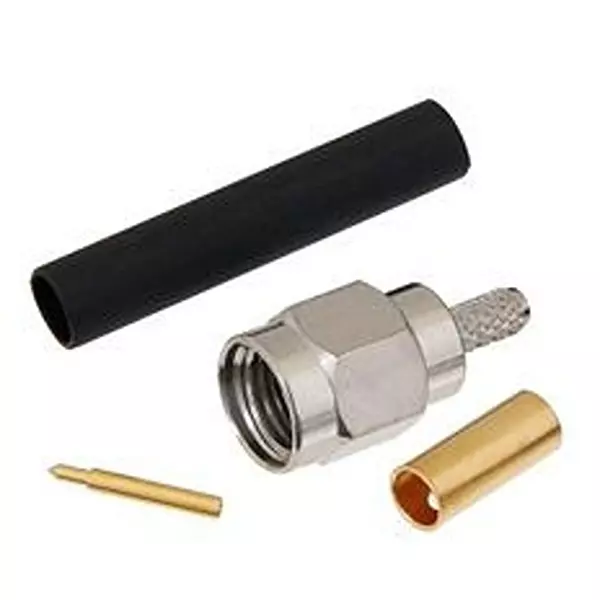 FAIRVIEW MICROWAVE RF Coaxial Connector, SMA PLUG, 50 OHM, 12.4GHZ, FMCN1351