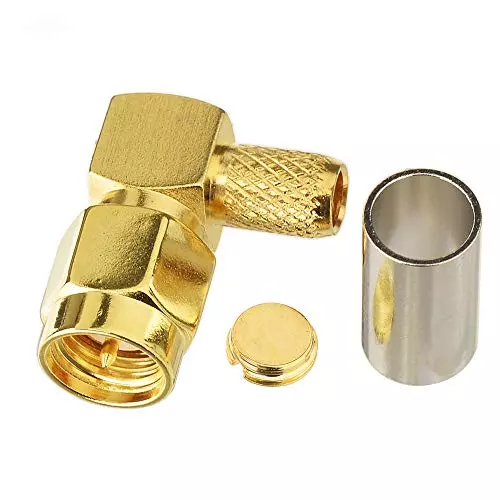 oxywave-rf-connector-right-angle-design-brass-body-50-impedance-for-rg58-lmr-200-cable-smamracrimp58