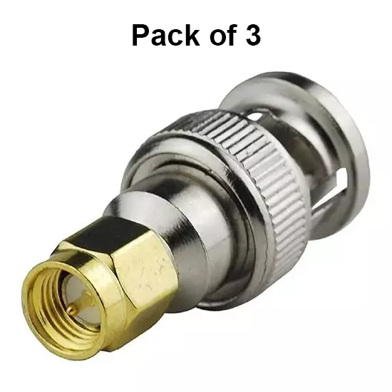 netboon-rf-adapter-with-sma-male-to-bnc-male-adapter-brass-dc-to-6-ghz-frequency-range-sma-m-bnc-m-adp-3p-pack-of-3