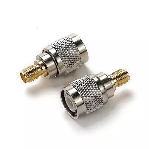 netboon-straight-coaxial-connector-tnc-male-to-sma-female-nickel-plated-brass-50-ohm-for-rf-communication-tnc-m-sma-f-adp-3p-pack-of-3