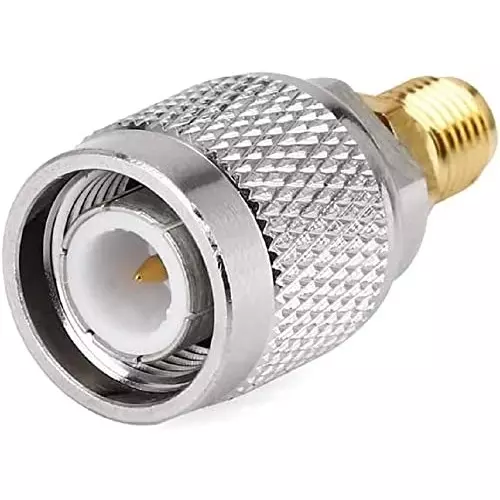 netboon-straight-coaxial-connector-tnc-male-to-sma-female-nickel-plated-brass-50-ohm-for-rf-communication-tnc-m-sma-f-adp-3p-pack-of-3