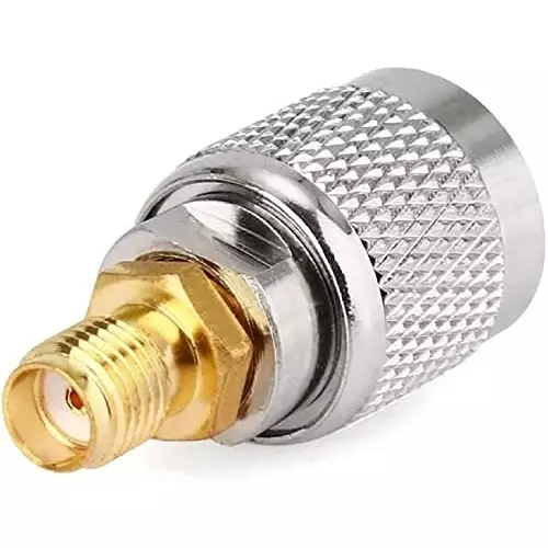 netboon-straight-coaxial-connector-tnc-male-to-sma-female-nickel-plated-brass-50-ohm-for-rf-communication-tnc-m-sma-f-adp-3p-pack-of-3