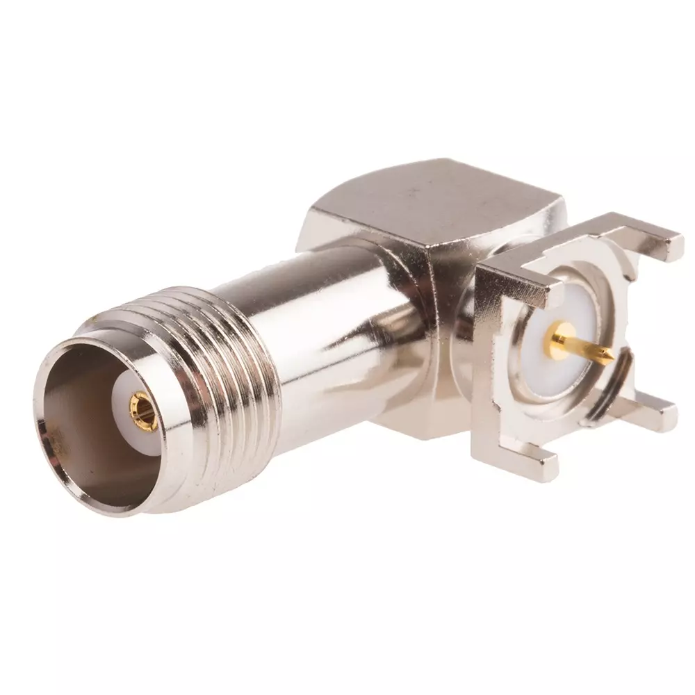 RS PRO Coaxial Connector Right Angle Female to Female 50 Ω Impedance, 136976
