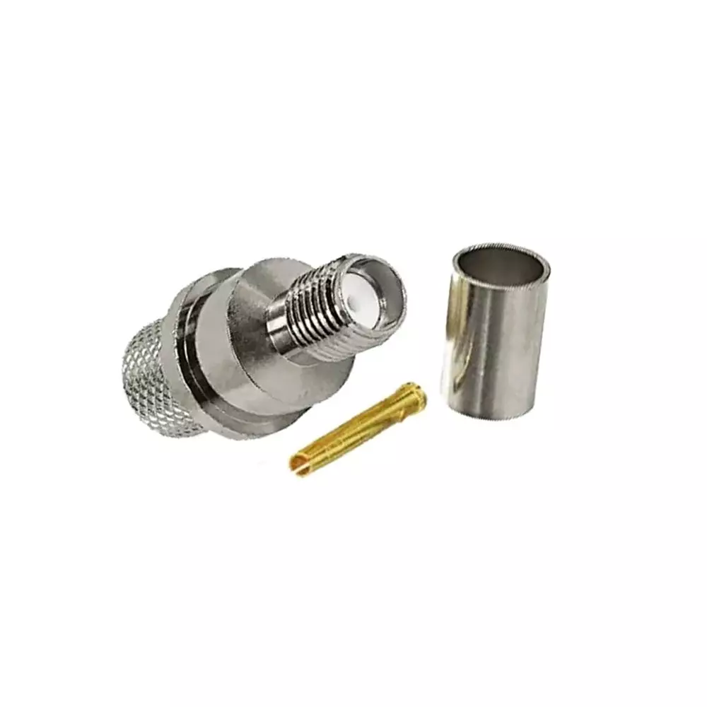 GENERIC SMA Female Coaxial Cable Adapter 50 Ω Impedance for High Speed LMR 400/HLF 400/RG-8/RG-213 Cable, RC082